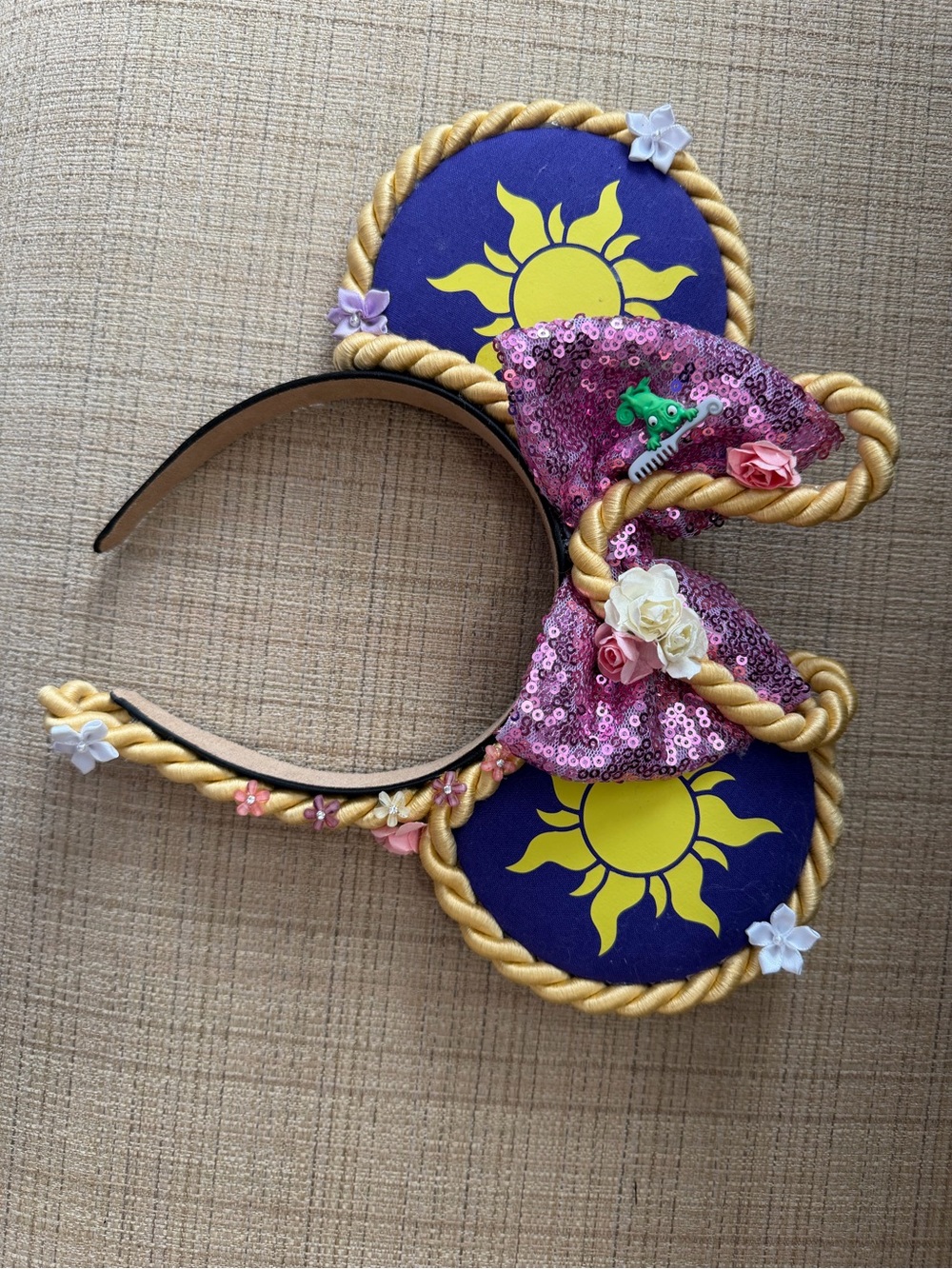 Custom tangled Rapunzel-Inspired Headband